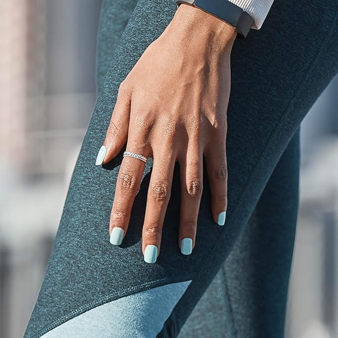 KISS imPRESS Press-On Manicure, Nail Kit, PureFit Technology, Short Press-On Nails, 'Rain Check', Includes Prep Pad, Mini Nail File, Cuticle Stick, and 30 Fake Nails (Pack of 2)