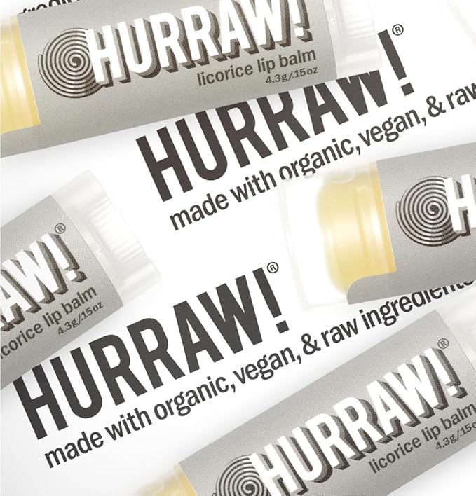 Hurraw! Licorice Lip Balm, 2 Pack: Palm