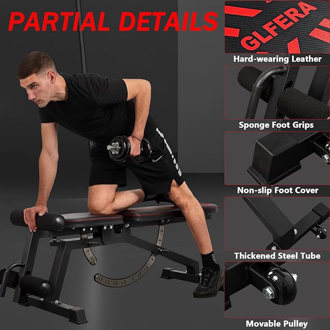 Adjustable Weight Bench 880LB Heavy