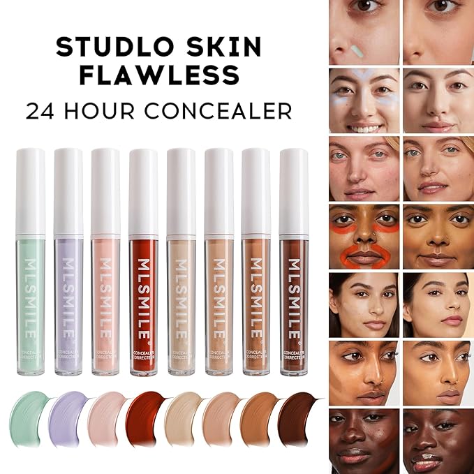 Color Liquid Conceal Contour Foundation, Waterproof 8 Colors Tone, 06