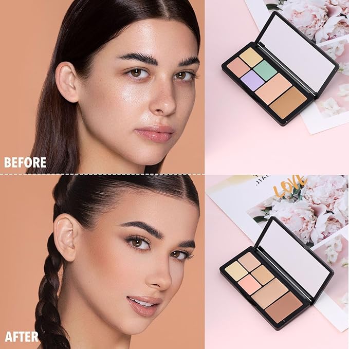 6 Colors Correcting Concealer Palette, 6 In 1