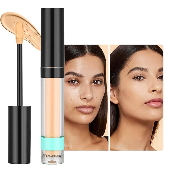 Under Eye Concealer, Full-Coverage Concealer Foundation Makeup for Older Women, Covers Blemishes & Under-Eye Circles, Spots, Matte Finish, Redness & Discoloration, Vegan & Cruelty-Free A07#Tan Begie