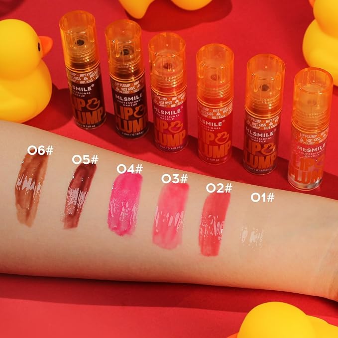 3 Colors Duck Lip Plumper Gloss,High Pigment Plumping Lip Gloss,Hydrating Lip Glow Oil, Lip Balm for women, Vegan Lip Makeup,Lip Stick Set for Women.Lip Care Oil Set.(Set A)