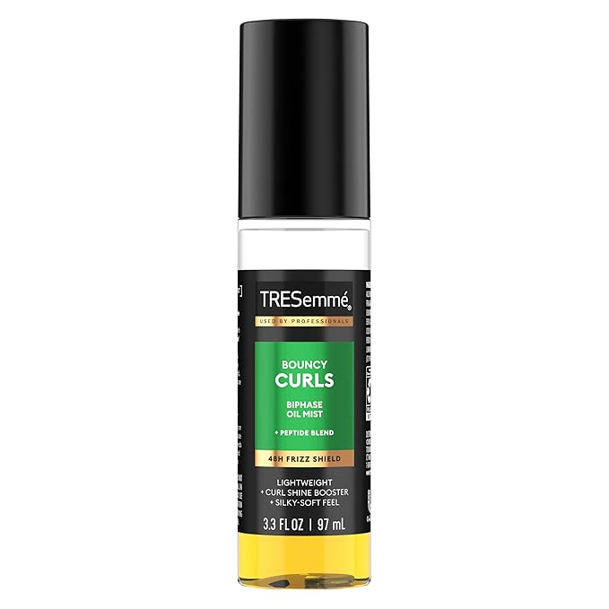 TRESemmé Biphase Oil Mist 1 ct Bouncy Curls For A 48h Frizz Shield With Peptide Blend 3.3 oz