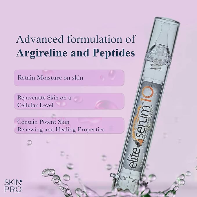 SkinPro Elite Serum 10 - Anti Aging Eye Serum for Dark Circles and Puffiness - Under Eye Brightener, Wrinkles, Eye Bag Remover with Advanced Formulation of Hyaluronic Acid, Argireline and Peptides