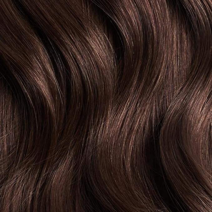 Luxy 100% Remy Human Hair Extensions for Thin Hair Thinning Hair Fill-Ins – 6 Seamless Wefts Multi-Dimensional Color Blend - Natural-Looking Volume & Coverage 95 grams 20" Chocolate Brown Thinning
