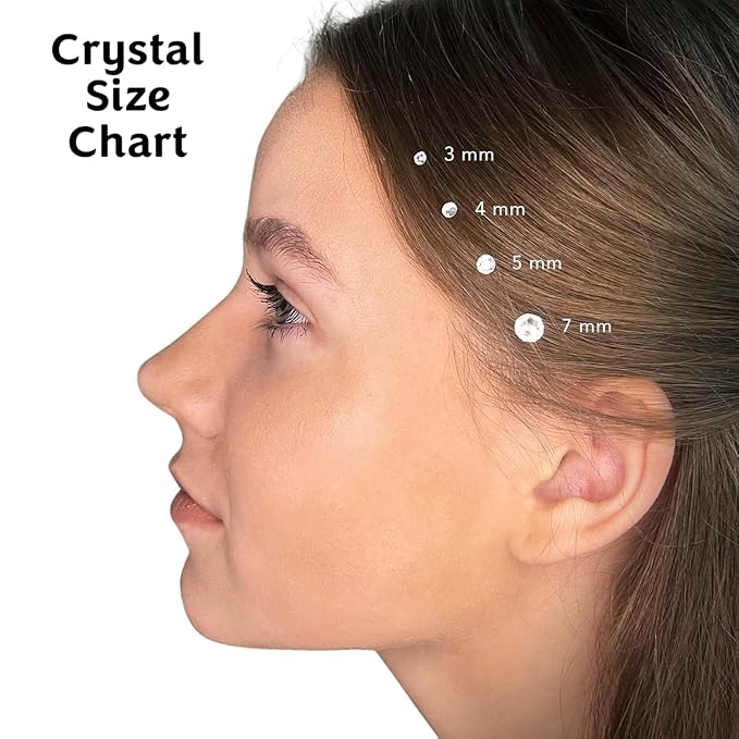 blinger® Shimmer Crystal Refill Pack – as seen on Shark Tank | 5 Discs – 75 Precision-Cut Glass Crystals | Hair-Safe Accessories | Styling Tool Not Included| Crystal 5 mm