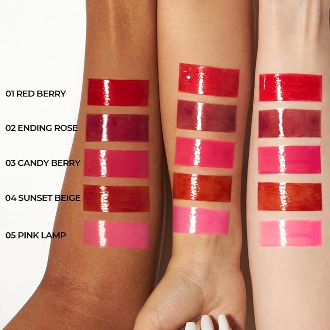 Pudding Glow Korean Lip Tint | Natural Lip Stain | Gloss to Stain | Long-Lasting & Non-Sticky | Lightweight Lip Tint | 0.14 oz. (04 SUNSET BEIGE)