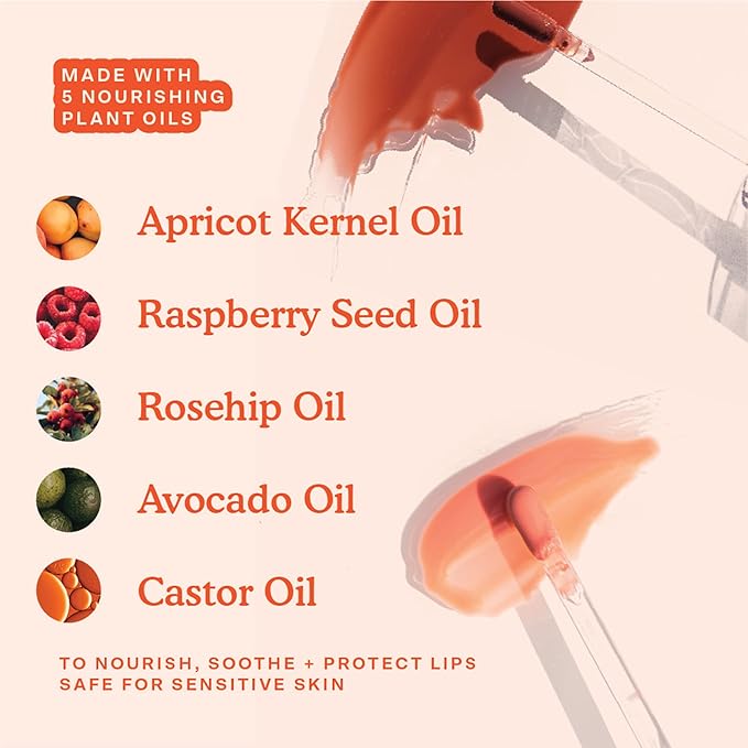 Tower 28 ShineOn Lip Jelly, XOXO, Non-Sticky, Hydrating Vegan Lip Gloss in Sheer Pink, Moisturizing Apricot and Raspberry Seed Oil, Clean, Cruelty Free