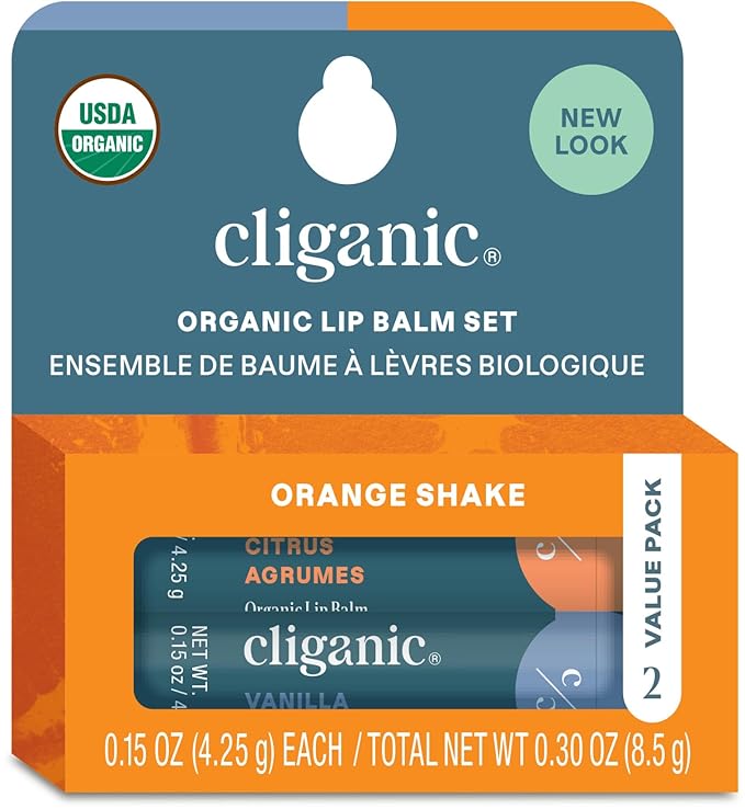 Cliganic Organic Lip Balm 2 pack