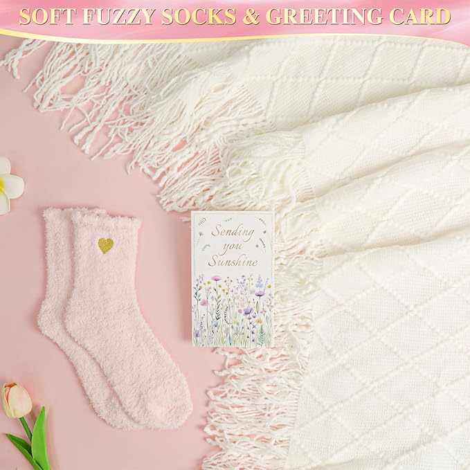 Valentines Day Gifts for Her Women Girlfriend Wife Daughter, 11 Pcs Birthday Gifts for Women Mom Her Best Friend Sister Grandma, Self Care Gift Get well Relaxing Spa Thank you Sympathy Gift Basket Set