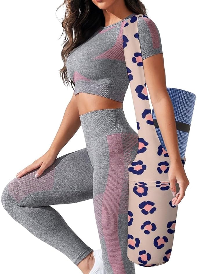 Stylish Yoga Mat Bag for Women Exercise Mat Holder with Shoulder Strap Yoga Mats Totes Sports Storage Bag