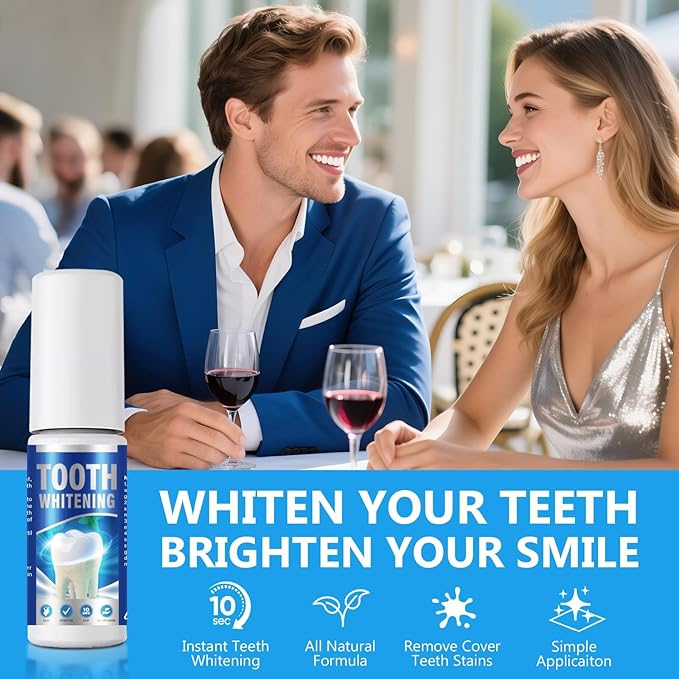 Tooth Paint, Instant Tooth Polish for Teeth Whitening, Teeth Whitener for Brightening and Whitening Teeth Effortlessly, Non Irritating Formula for Sensitive Teeth Daily Us