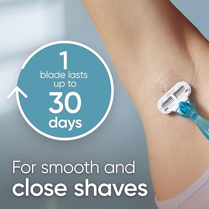 Gillette Venus Women's Razor, 1 Handle + 2 Refills, Pack of 2 | Smooth
