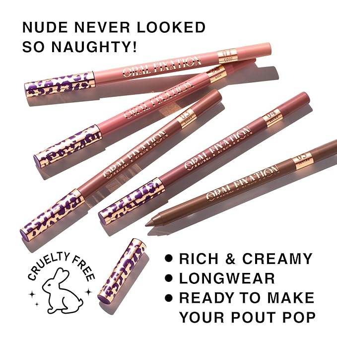 Long-Lasting & Waterproof Lip Liner Pencil – Oral Fixation – Precision Application with Sharpenable Tip (BRUHA)