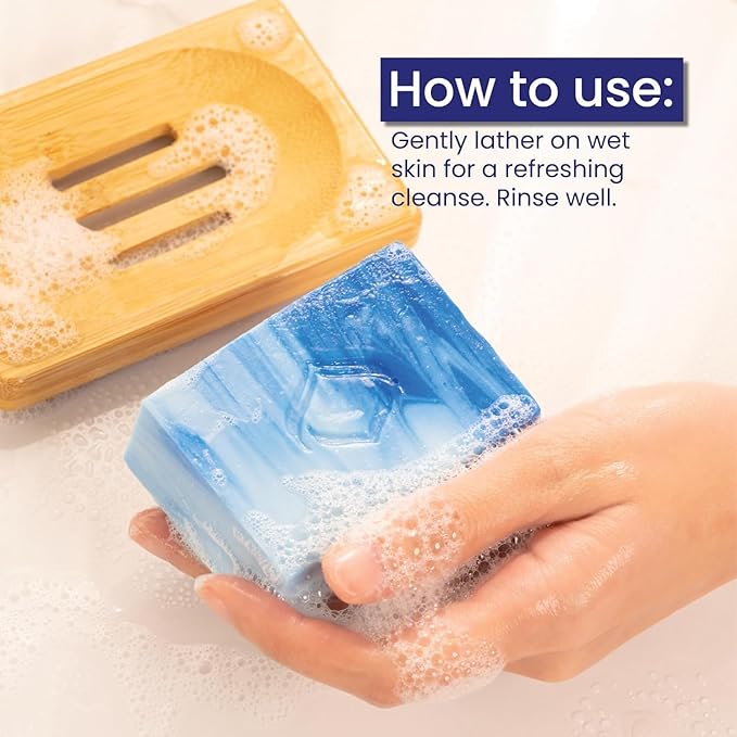 Relumins Glycolic Acid Soap Bar with Aloe and Salicylic Acid – Gentle AHA Mild Peel for Smoother, Soothing Skin | Exfoliating Bar Soap with Professional Spa Formula, 135g x 10 Bars