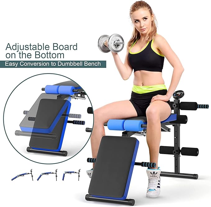 CHEFJOY Multi-function Sit Up Bench 5 Positions,