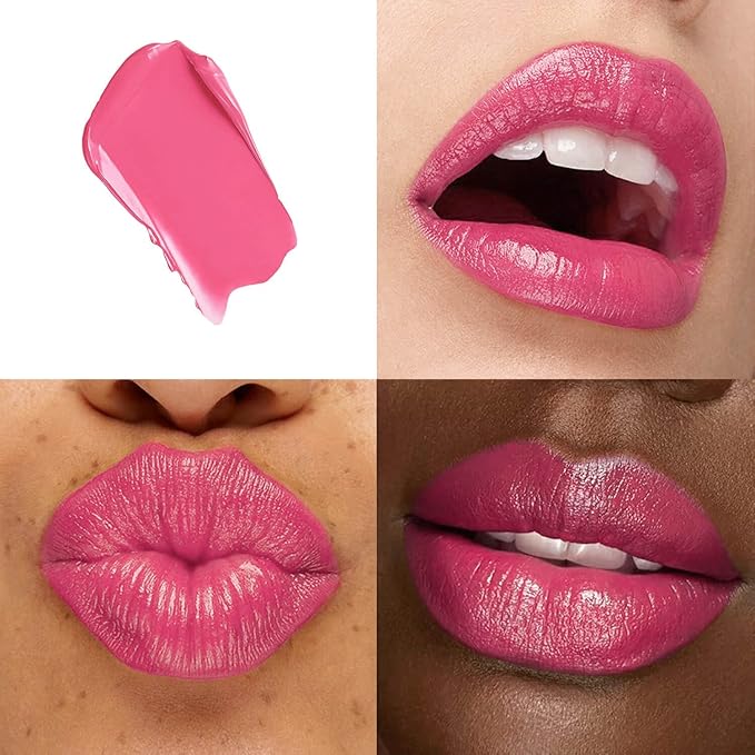 ilembane Moisture Soft Pink Lipstick – Hydrating Lip Balm for Dry, Cracked Lips, Weightless Creamy Lip Color with Vitamin E, Hydrasmooth, Glossy Juicy Finish, Long Lasting for Women (Pastel)