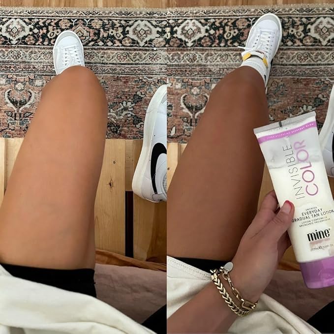 Minetan Self Tanner Lotion | Invisible Color Gradual Fake Tanning Body Lotion | Best Moisturizing Sunless Tan Cream | To Build a Deep Dark Bronze Or Maintain a Natural Golden Glow, 7 fl oz
