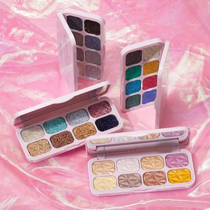 8-Color Eyeshadow Palette, Gilded Soft Focus, Warm Gold & Neutral Shimmer Shades, Waterproof Long-Lasting Formula, Smooth Blendable Eye Makeup for Natural Glam Looks