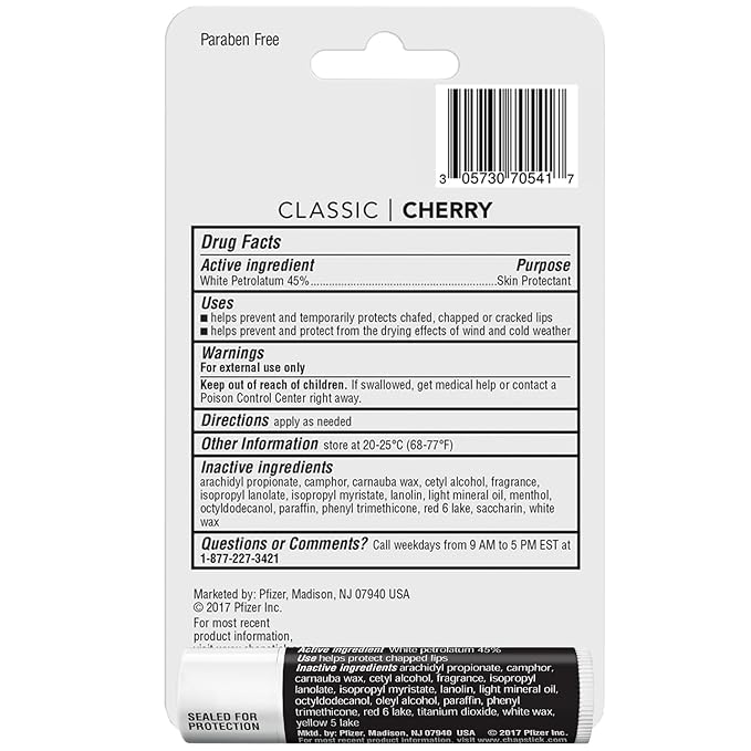 ChapStick Cherry Lip Balm 4-Pack + Oz