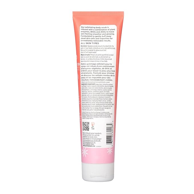 Pacifica Glow Baby Body Lotion & AHA Scrub Set – Brightening Vitamin C Body Lotion (5 oz) + AHA Exfoliating Body Scrub, 2-Step Radiance Duo for Smooth Glowing Skin, Vegan