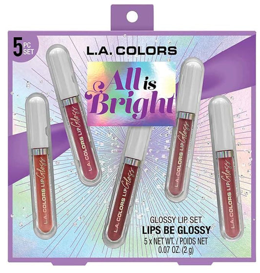 L.A. COLORS All Is Bright 5pc Glossy Lip Bright