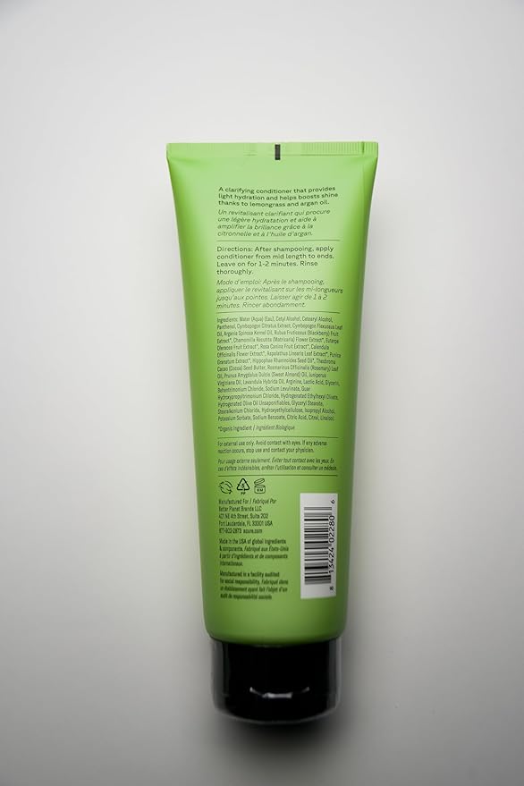 Acure Curiously Clarifying Shampoo and Conditioner Set - Daily Deep Cleansing & Hydrating Set for Women & Men, Detox for Oily Hair & Scalp Build Up, Paraben Free, Sulfate Free - 8 fl oz (2 Pack)