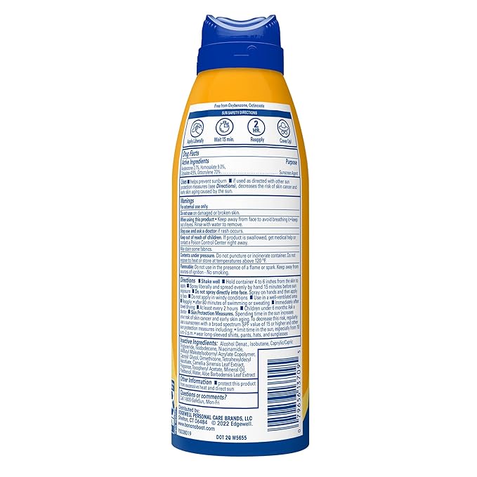 Banana Boat Protection + Vitamins Sunscreen Spray SPF 50 | Moisturizing Sunscreen with Vitamin C & Niacinamide | Banana Boat Spray Sunscreen, Vitamin B3 & Vitamin C Sunscreen, 4.5 oz.