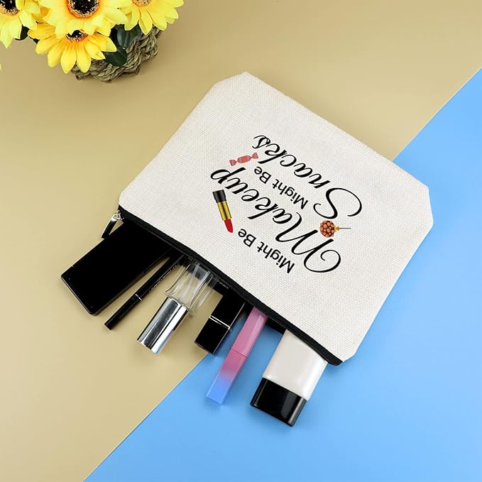 Funny Makeup Bag Gift for Women Teen Girls Best Friends Gift Idea Sister Travel Cosmetic Bag Halloween Christmas Birthday Gift for Friends Sister Daughter Mom Multifunction Pouch Make Up Bag