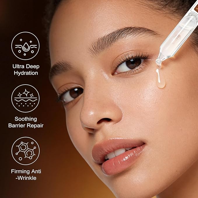 WXMX Ultra Hyaluronic Acid Serum–8 HA Forms for Multi-Layer Hydration&Anti-Aging Firmness Support, Matrixyl 3000, Collagen Tri-Complex, Peptide Repair Fusion&Botanical Extracts (0.05 Fl.oz x 30e)