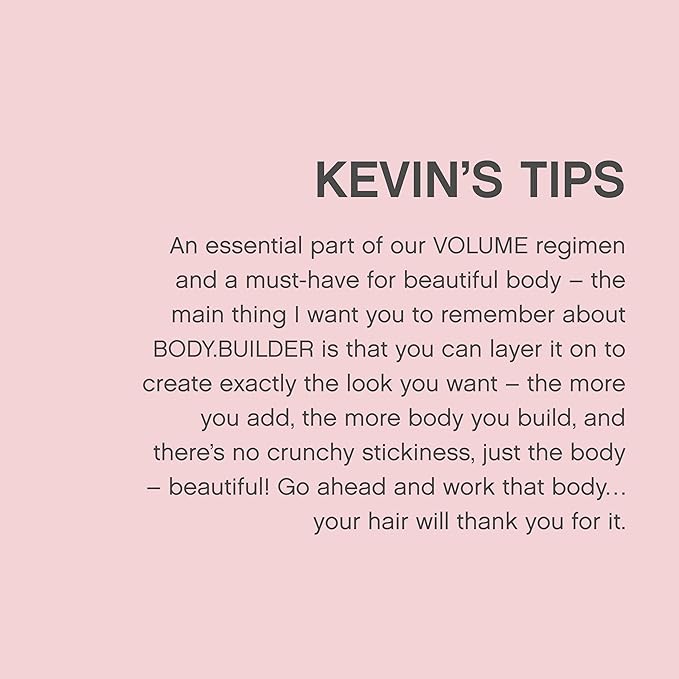 KEVIN.MURPHY BODY.BUILDER - Hair volumising Mousse - For All Types - Weightless & Sulphate-Free Hair Mousse - Hair Care Treatment - With Tangerine Peel Oi - 350 mL / 11.8 fl oz