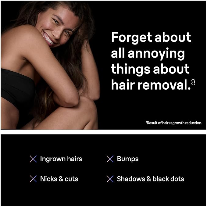 Braun Smart IPL, Skin i·Expert Pro 7: at Home Laser Hair Removal, Permanent Visible Hair Reduction, Vanity Case, Venus Razor, 3 Smart Heads, IPL7243