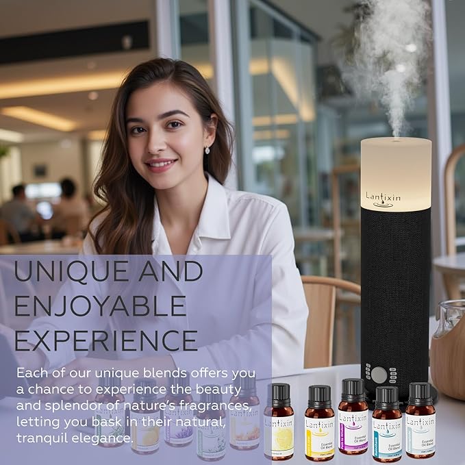 Lantixin Moonglade Soothing Essential Oil Blend for Diffusers – Lavender, Rosemary & Anthemis Nobilis Flower Essential Oil for Hotel, Home – Premium Scent – 0.5 oz