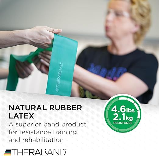 THERABAND Latex, Yellow/Red/Green - Beginner Set
