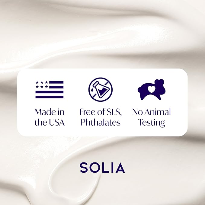 Solia Magnesium Sleep Cream, USA-Made Topical Magnesium Lotion for Sleep, Lavender Lotion for Feet Pain, Nighttime Mag Oil Body Butter, Foot Cream for Leg Cramps, Relaxing Rub for Muscle Soreness, 4oz