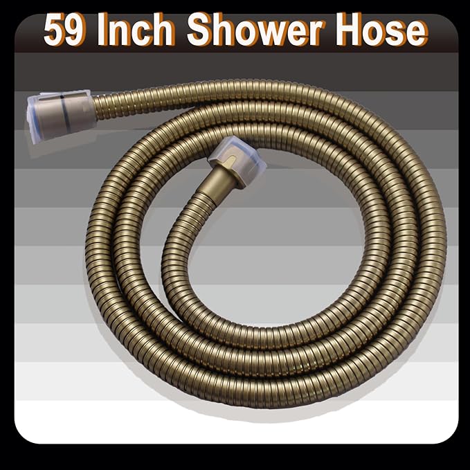 WHSHOWER Brushed Gold Triple Shower Heads Shower System with 12"+8"+8" Top Shower Heads, Digital Display Shower Valve, Body Jets and Handheld Shower,Full Body Shower System