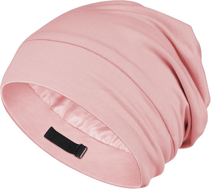 OLESILK Silk Baby Bonnet 6-12 Months: 100% Mulberry Silk & Modal, Anti-Frizz for Curly Hair, Adjustable Fit Growing Toddler
