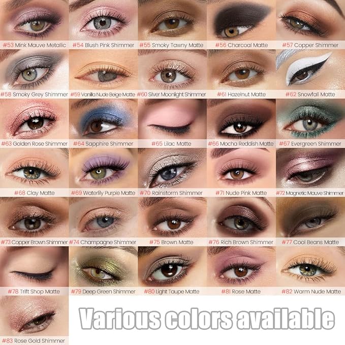 Light Taupe Matte Cream Eye Shadow Stick Makeup for Women, Taupe Matte Eyeliner Pencil Eyeshadow Brightener Stick for Eyes, Waterproof Eyeshadow Applicator Blendable sombras para ojos 80#