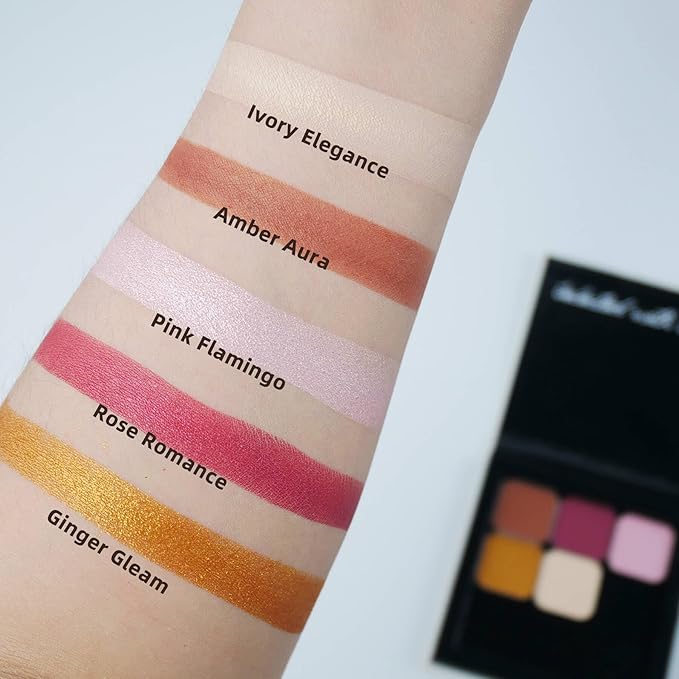Matte Single Fliier Eyeshadow with Metal Pan, Long-lasting Natural Nude Color No-Makeup Look, Palette Refill, Base Eyeshadow Powder for Empty Magnetic Palette (Ivory Elegance)