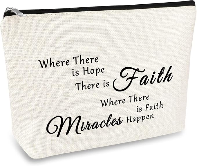 IVF Transfer Day IVF Support Gift Makeup Bags for Women IUI Fertility Infertility Mom Fertility Wish Gift Cosmetic Bag Baptism Encouragement Gifts TTC Gifts Travel Cosmetic Pouch