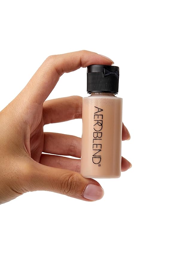 AEROBLEND Airbrush Foundation Makeup (N5) Professional, Water-Based, Buildable, skin types, 1 oz