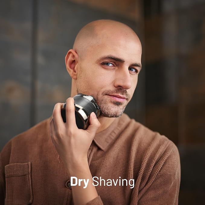 Head Shaver for Bald Men: 7D Electric Bald Razor - Waterproof Wet Dry Shaving - Professional Grooming Kit for Balder with Type-C Charge - Detachable Head Shavers for Scalp/Face/Beard