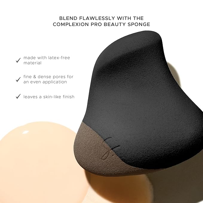 Strokes Beauty Lab Original Beauty Blender Makeup Sponge Applicator for Powder, Cream & Liquid, Beauty Tools Puff, Streak Free Application, Vegan, Cruelty Free Made in USA, Black