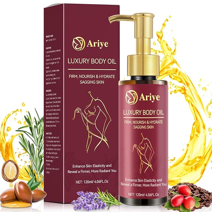 ARIYE Body Firming Oil Glow-Remedy body oil for women,Body Oil After Shower Tightening&Hydrating Treatment for Arms,Legs,Stomach&Body,Natural Firming Oil for Dry Skin,Non-Greasy Body Serum-(4.06 Oz)