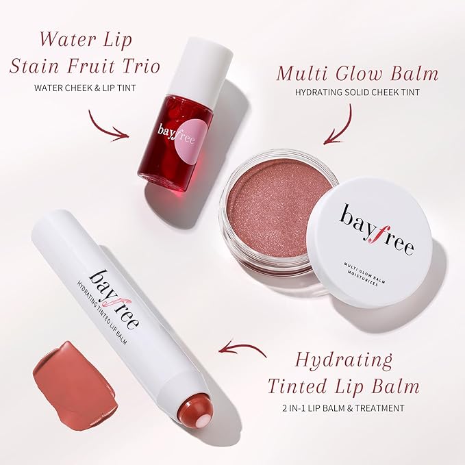 Tinted Lip Balm Plumper Set, Glossy,