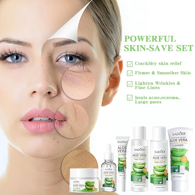 Aloe Vera Daily Skin Care Set Moisturizing