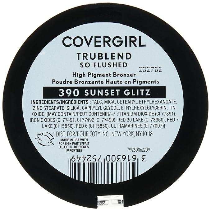 COVERGIRL Trublend So Flushed High Pigment Bronzer, Sunset Glitz, 0.33 Oz, 1 Count (Pack of 1)
