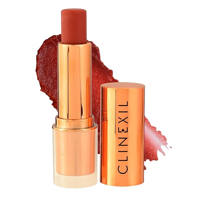 Clinexil Tinted Lip Balm – Hydrating Lip Tint with Cold-Pressed Oils, 10% Squalane & Ceramides – Natural Color, Moisturizing Lip Butter for Soft Lips – Clean, Non-Toxic Lip Care for Women – 001 WN