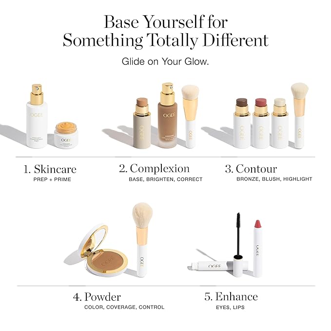 Ogee Complexion Perfecting Liquid Foundation - Lightweight Tinted Moisturizer For Face (Larch 2.25C - Light Medium, Beige Undertones) - with Vitamin C & Jojoba Oil - Certified Organic & Made in USA
